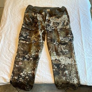 Camo Hunting Pants- Red Head-L Scentinel-Quiet Tech- Fleece Lined